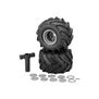 1/8 Fling Kings Pre-Mounted Tires, Yellow Compound: Monster Truck (2)
