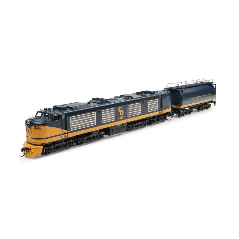 Athearn Genesis HO Gas Turbine Locomotive with Tender, C&O #4500