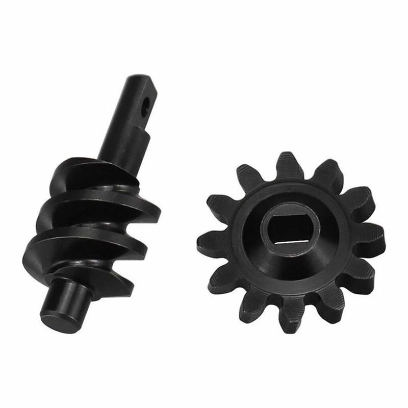 Steel 12T Center Worm Gear Set, 1/30 Axial SCX30