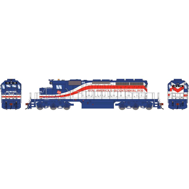 Athearn HO ATH SD40-2 Locomotive, MILW 'Bicentennial' #156
