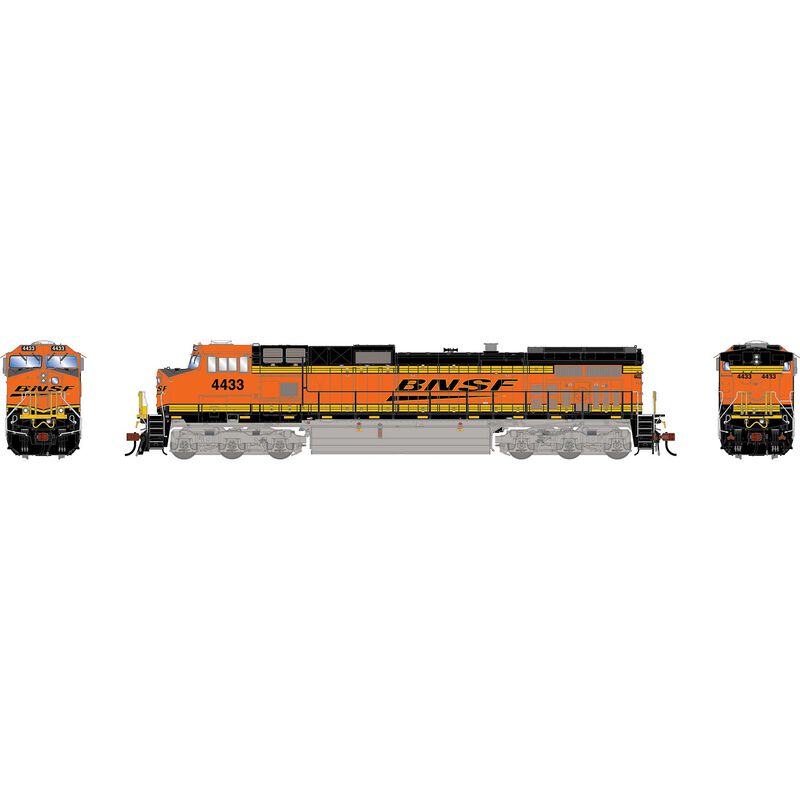 HO GE Dash 9-44CW Locomotive, BNSF Wedge  #4433