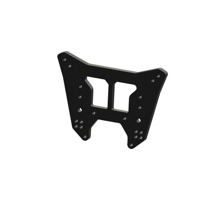 Rear Aluminum Shock Tower, Black: EXB Rear Aluminum Shock Tower, Black: EXB