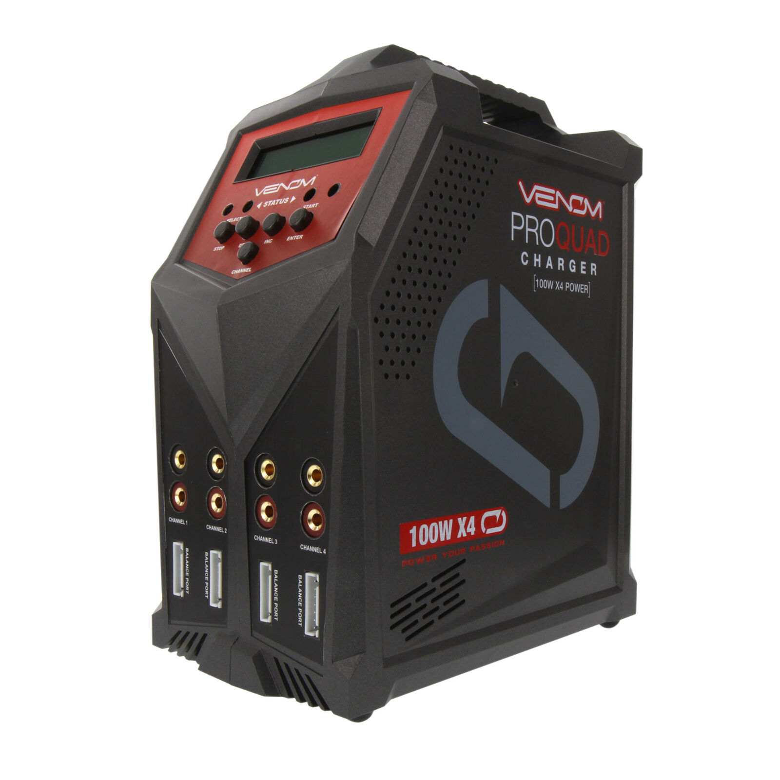 Venom Pro Quad 100W 7A 4-Port AC/DC Battery Charger | Horizon Hobby