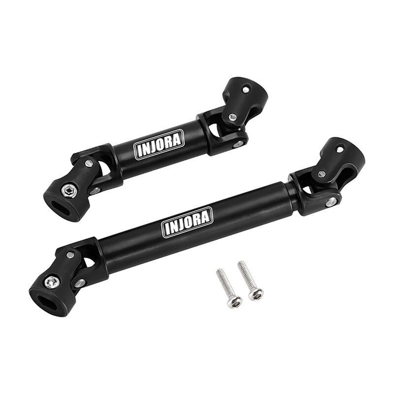 INJORA Stainless Steel Front & Rear Driveshaft Set, 1/18 Traxxas TRX-4M High Trail K10/ F150