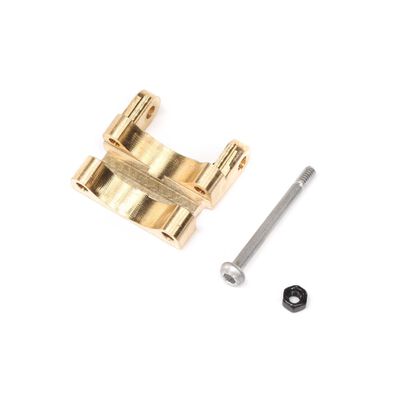 Rear Upper Link Mount, Brass: SCX24 Rear Upper Link Mount, Brass: SCX24