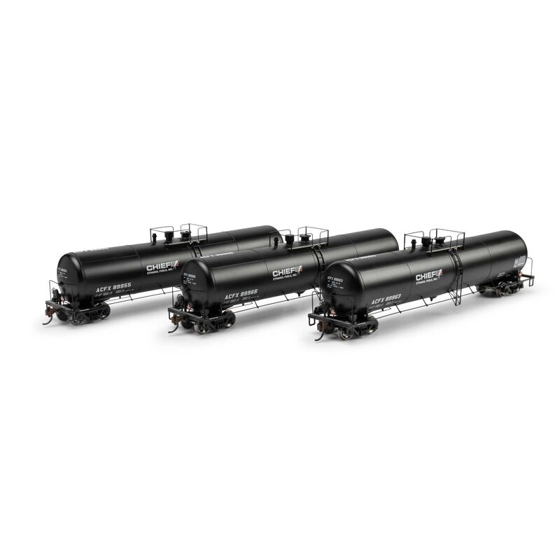 Athearn HO ATH 30K Ethanol Tank Car, ACFX #89963/89966/89955 (3)