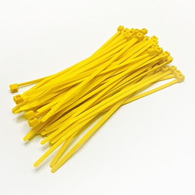 8" Tie Wraps, Yellow (50) 8" Tie Wraps, Yellow (50)