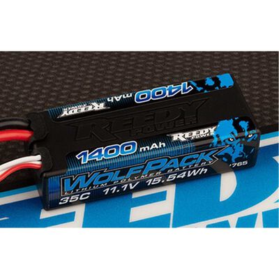 11.1V Reedy WolfPack Mini 1400mAh 35C 3S LiPo Battery with T-plug 11.1V Reedy WolfPack Mini 1400mAh 35C 3S LiPo Battery with T-plug