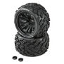 SpeedTreads Vulture Tires Mounted (2):  1/10 Stadium/Monster Truck