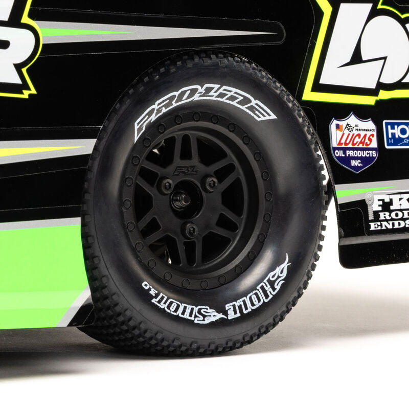 Pro-Line Racing 1/10 Sheriff Dirt Oval Wheels, 12mm Hex, Black (2): Losi Sprint Car (Rear) & Dirt Late Model (Front/Rear)