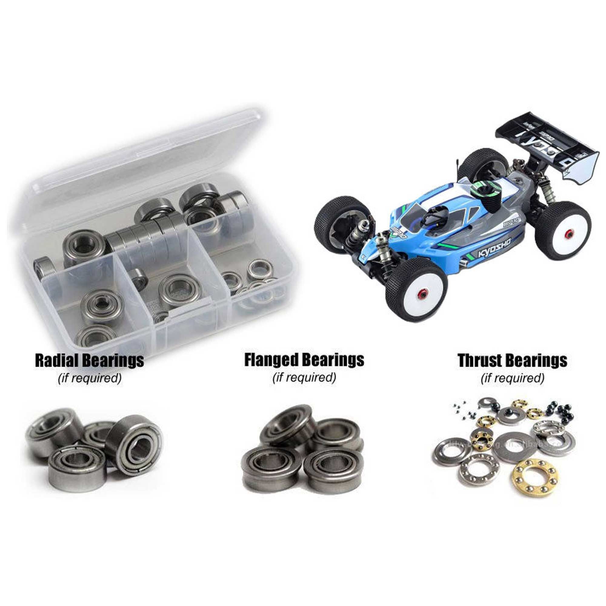 RC Screwz Metal Shielded Bearing Kit, 1/8 Kyosho Inferno MP10 TKI2
