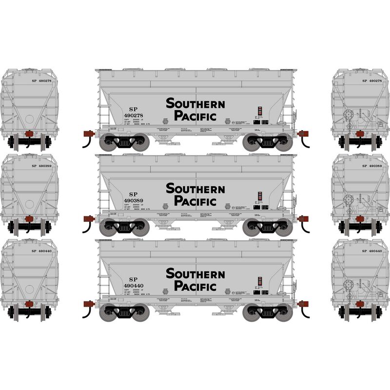 HO ATH ACF 2970 Covered Hopper, SP (Large Letter) #490278/490389/490440 (3)