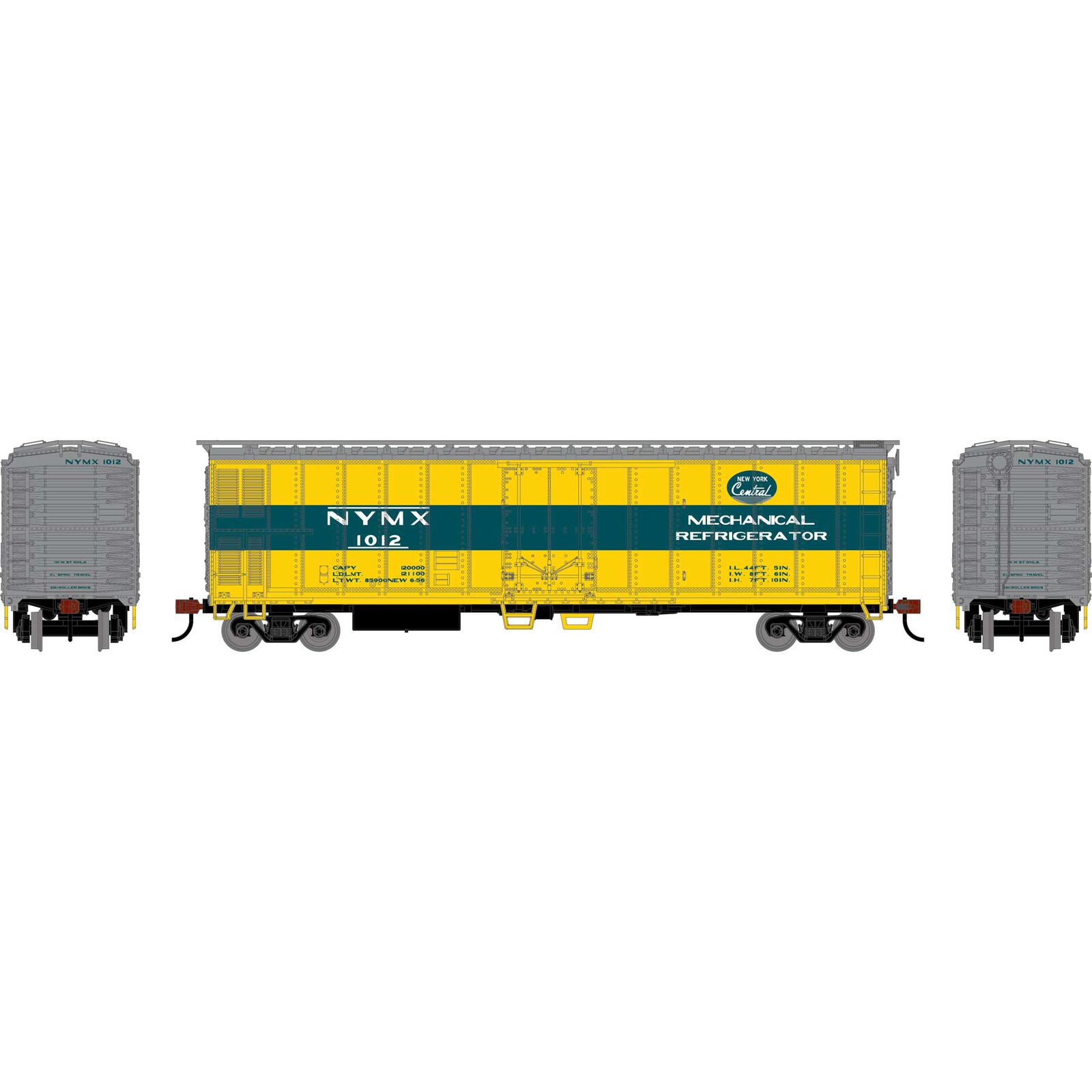 HO 50' Smooth Side Mechanical Reefer, NYMX #1012