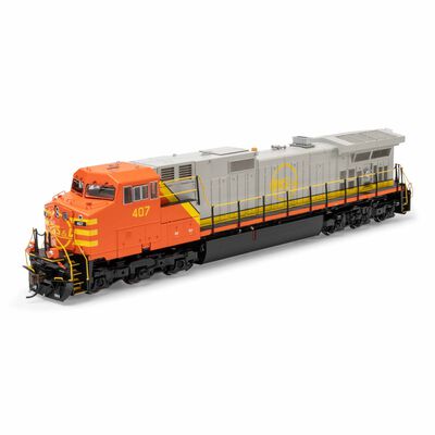 HO GE Dash 9-44CW Locomotive with DCC & Sound, QNSL #407 HO GE Dash 9-44CW Locomotive with DCC & Sound, QNSL #407