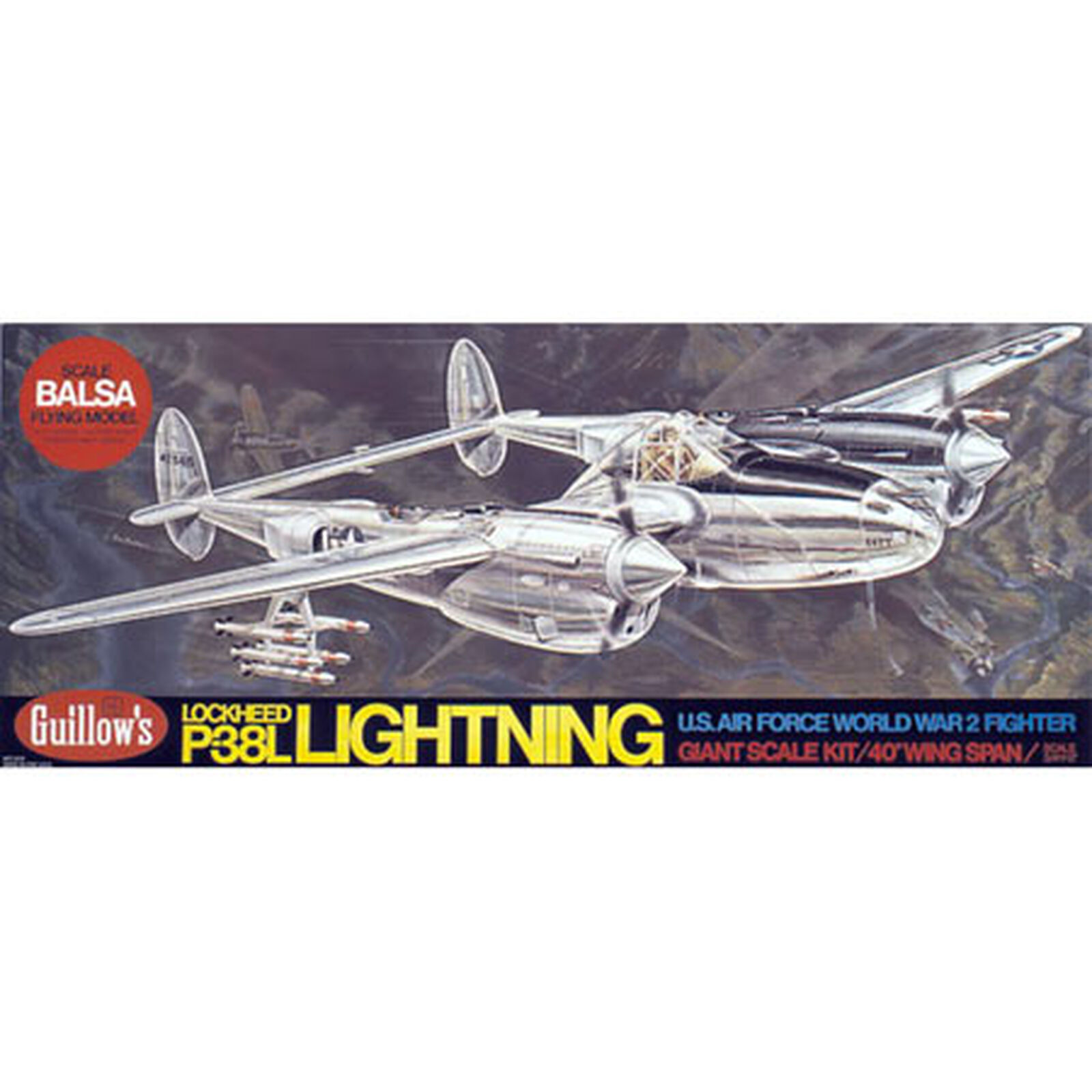Lockheed P38 Lightning Kit, 40"
