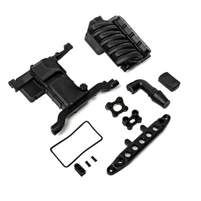 SCX6: Front Servo Mount/Engine Cover/Seals SCX6: Front Servo Mount/Engine Cover/Seals