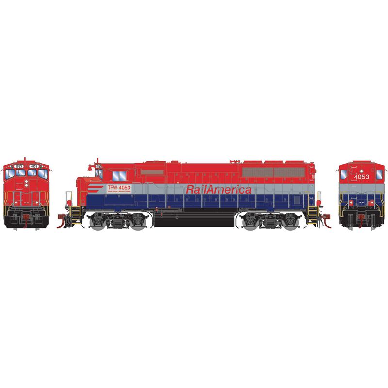 HO GP40-2L, Rail America/TP&W #4053