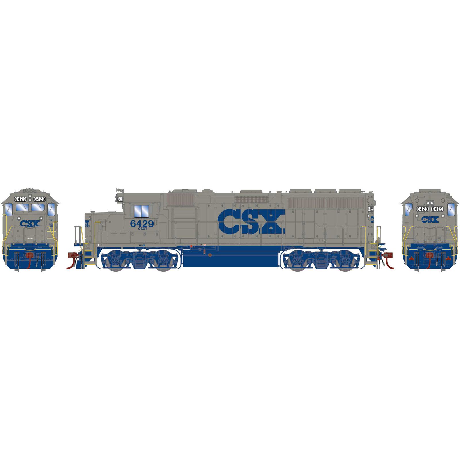 HO GP40-2 Locomotive with DCC & Sound, CSXT #6429