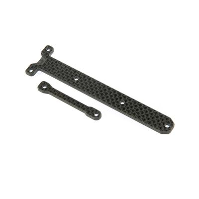 Carbon Chassis Brace Support Set: 22X-4 Carbon Chassis Brace Support Set: 22X-4