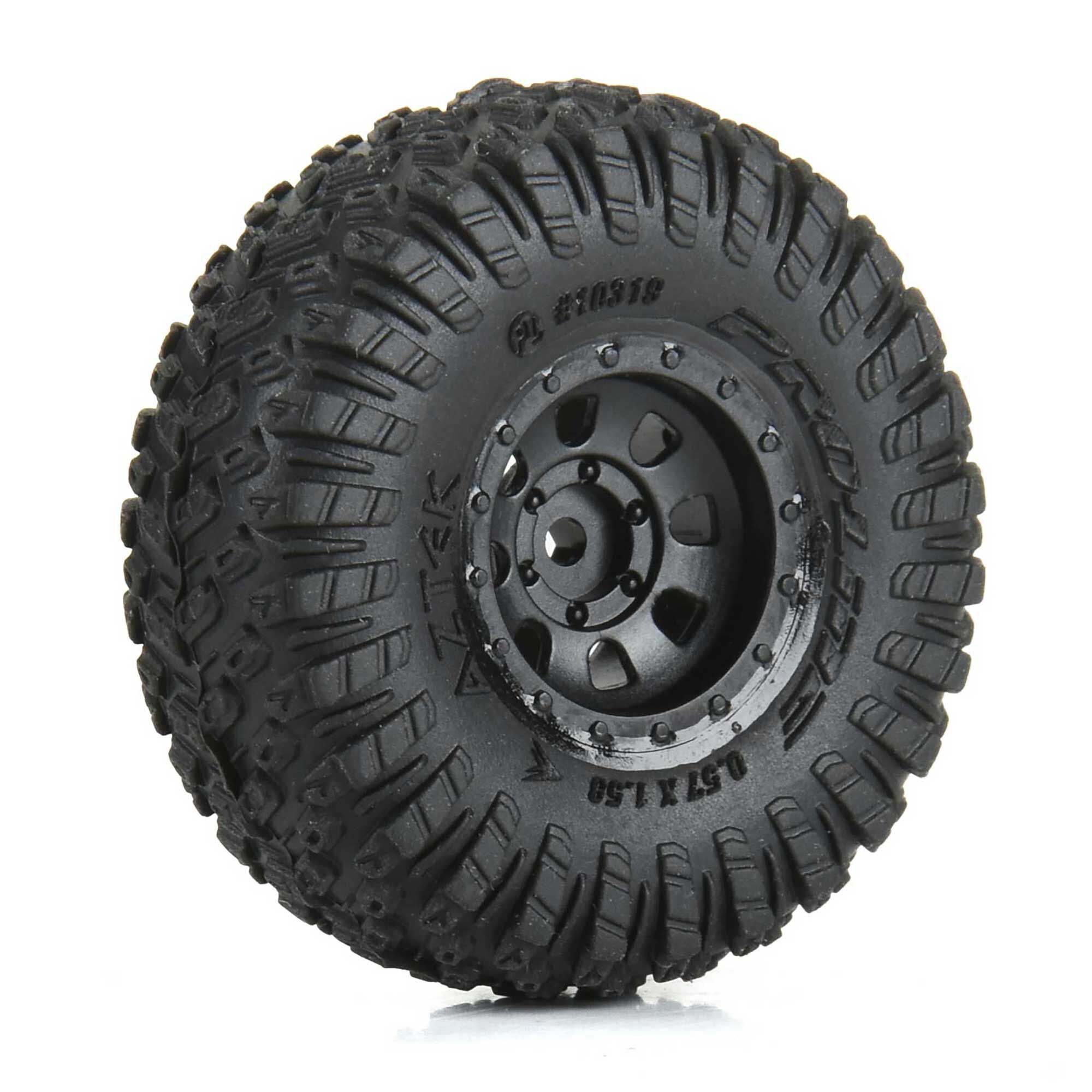Pro-Line Racing 1/30 Aztek Front/Rear Mounted Black Clobber (4