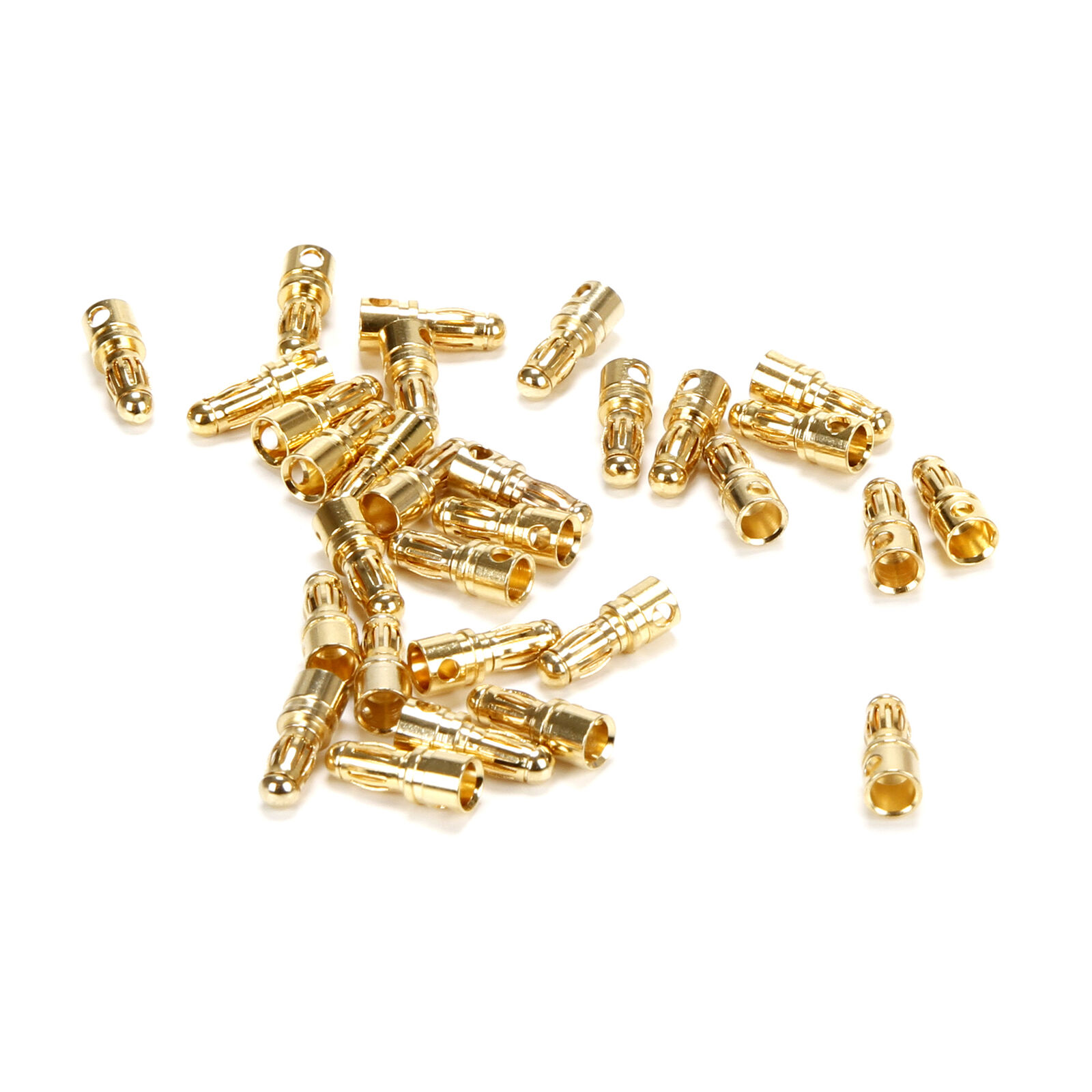 Connector: Gold Bullet Male, 3.5mm (30)