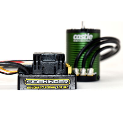 1/10 Sidewinder SCT Waterproof ESC/1410-3800Kv Brushless Motor Sensored Combo: 4mm Bullet 1/10 Sidewinder SCT Waterproof ESC/1410-3800Kv Brushless Motor Sensored Combo: 4mm Bullet