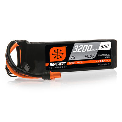 14.8V 3200mAh 4S 50C Smart LiPo Battery: IC3 14.8V 3200mAh 4S 50C Smart LiPo Battery: IC3