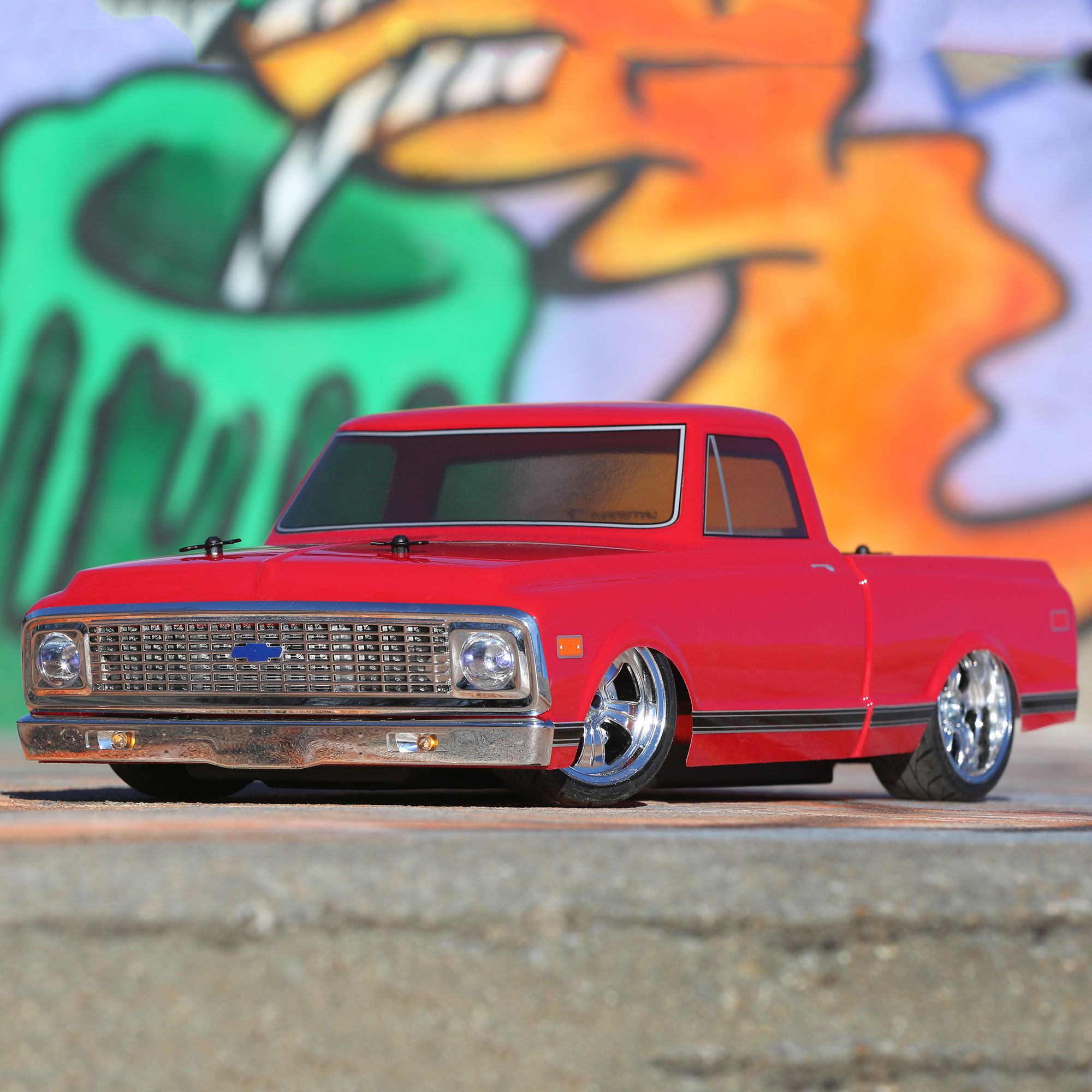 Vaterra 1 10 1972 Chevy C10 Pickup Truck V 100 S 4WD Brushed RTR Red Horizon Hobby