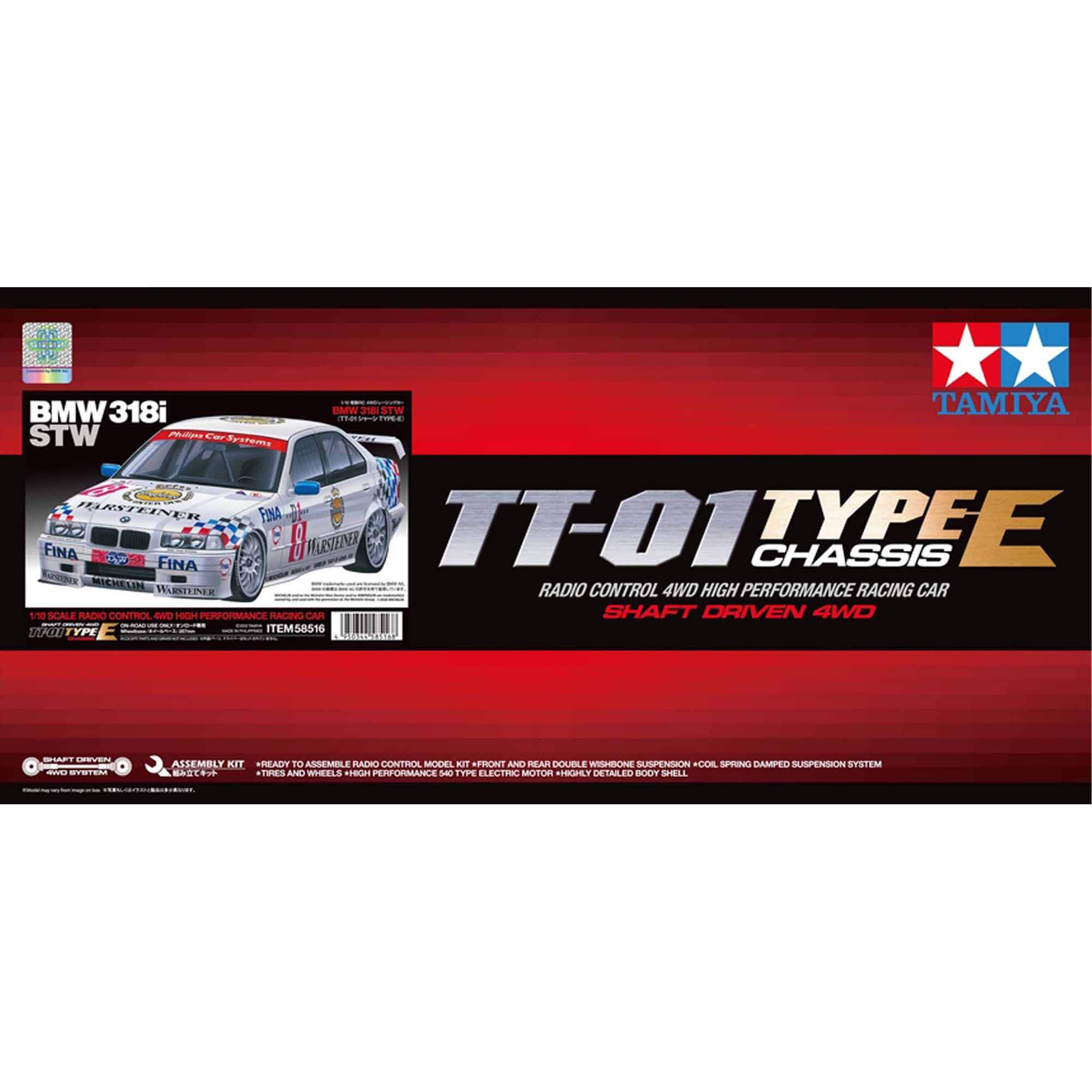 Tamiya 1/10 BMW 318i STW TT-01 Type E 4WD On-Road High Performance
