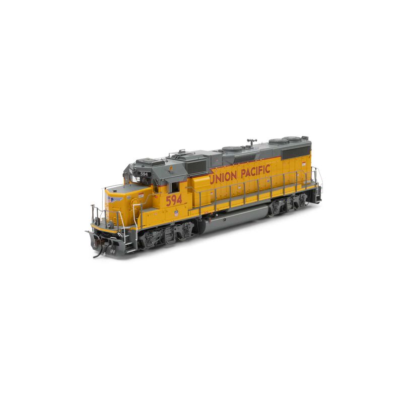 HO GEN GP38-2 Locomotive w/DCC & Sound, UP 'Baby Wings/Yellow Sill' #594 HO GEN GP38-2 Locomotive w/DCC & Sound, UP 'Baby Wings/Yellow Sill' #594