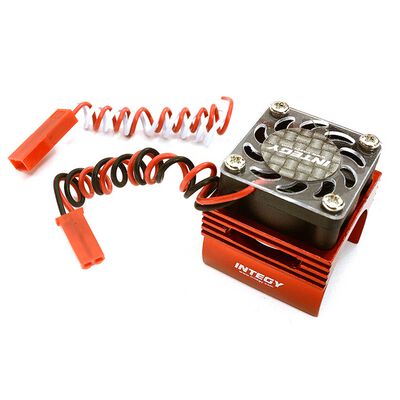 Super BL Motor Heatsink with Fan, Red: Traxxas 1/16 E-Revo, Slash 4X4 Super BL Motor Heatsink with Fan, Red: Traxxas 1/16 E-Revo, Slash 4X4