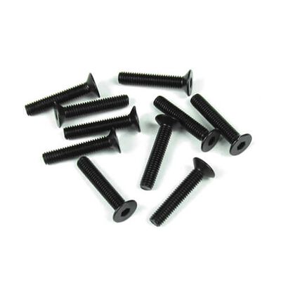 M3x16mm Flat Head Screws, Black (10) M3x16mm Flat Head Screws, Black (10)