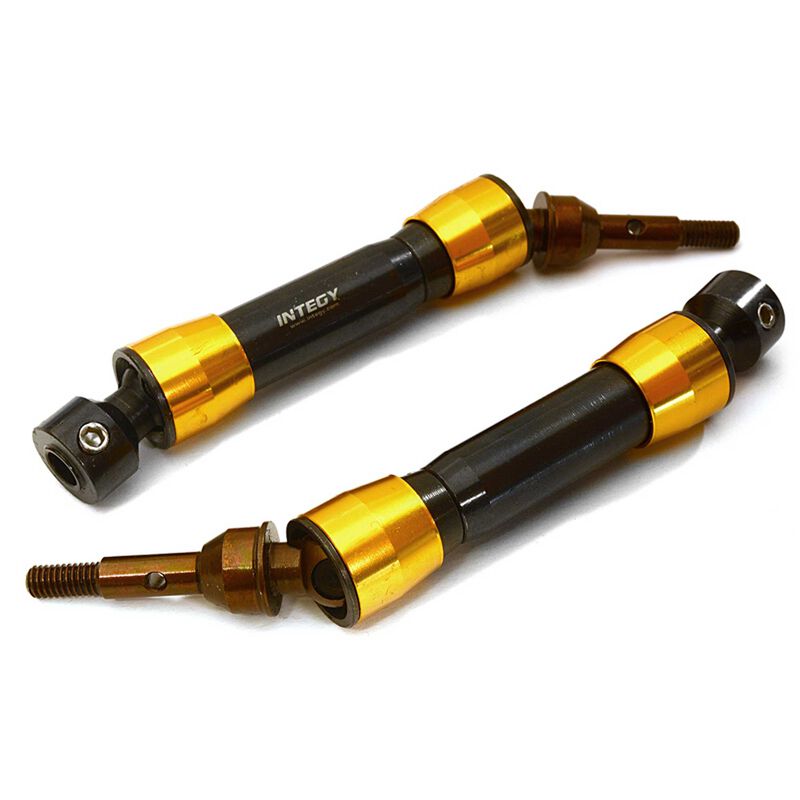 V2XHD Steel Front Universal Drive Shafts, Gold: Traxxas Slash, Stampede 4x4