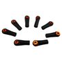 Straight Rod End Cups with 5.8mm Balls, Orange (8)