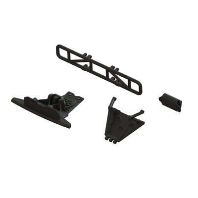 Lower Skid And Bumper Mount Set, Black Lower Skid And Bumper Mount Set, Black