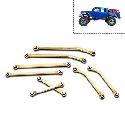 Brass High Clearance Links Set: SCX24 Gladiator Brass High Clearance Links Set: SCX24 Gladiator