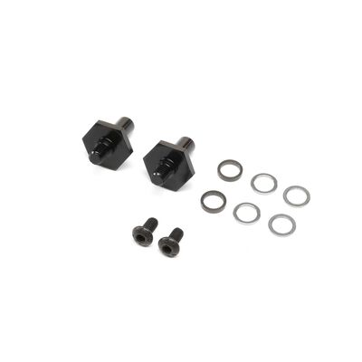Front Axle, Black Aluminum, 12mm (2): 22 Front Axle, Black Aluminum, 12mm (2): 22