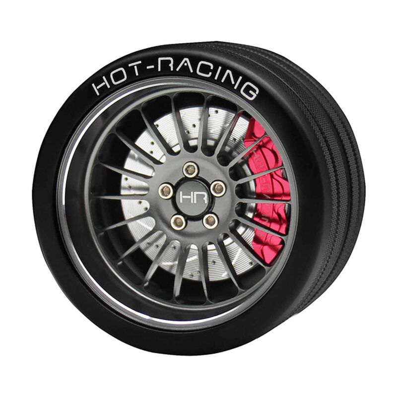 Aluminum 18 Spoke Steering Wheel, FlySky NB4 Transmitter, Gunmetal