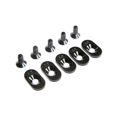 Engine Mount Insert and Screws 18.5T, Black (5): 5ive-T 2.0 (fits 62T spur) Engine Mount Insert and Screws 18.5T, Black (5): 5ive-T 2.0 (fits 62T spur)