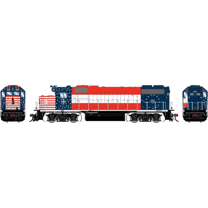 HO GEN GP38-2 Locomotive, BM Bicentennial #200