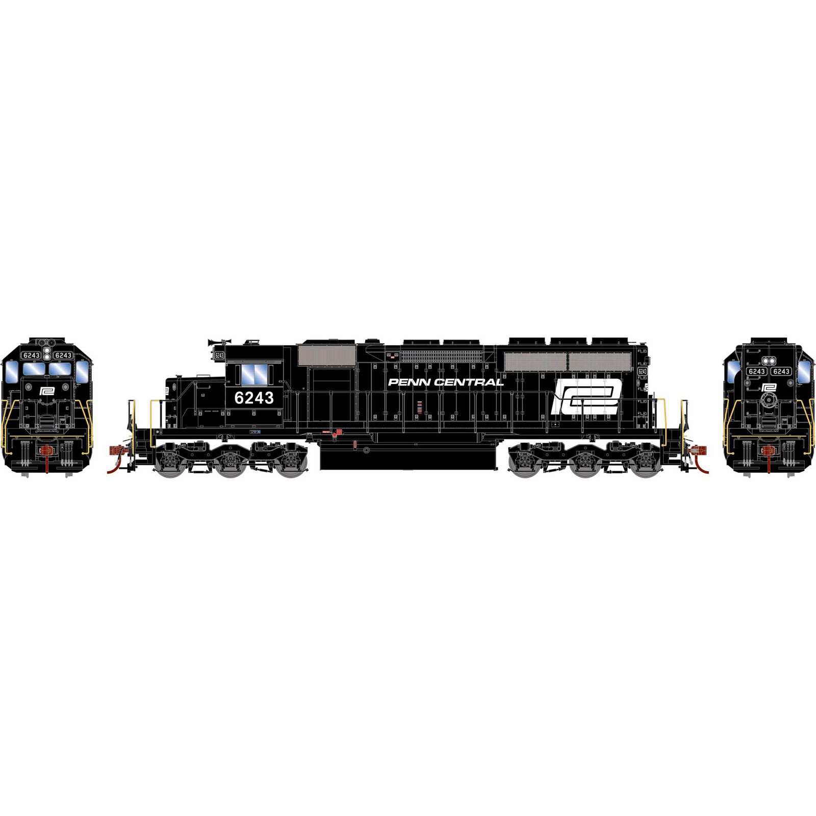 HO SD40 Locomotive with DCC & Sound, PC #6243