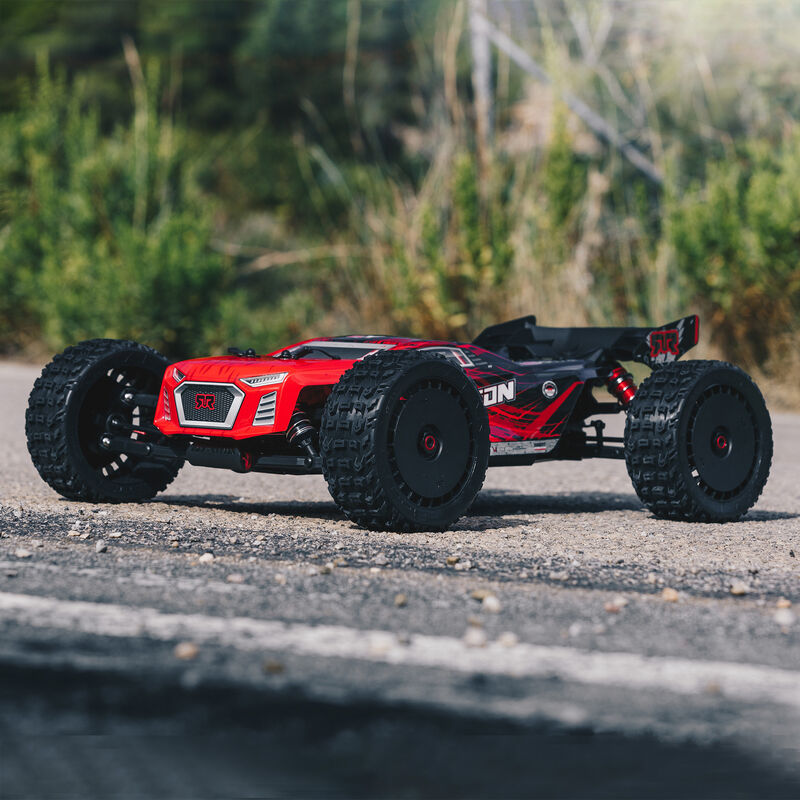 1/8 TALION 6S BLX 4WD Brushless Sport Performance Truggy with Spektrum RTR, Red/Black