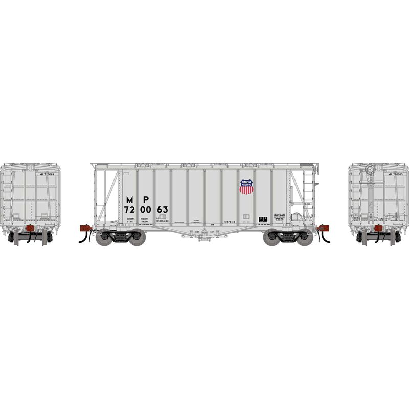 HO GEN GATC 2600 Airslide Covered Hopper, Early UP #720063