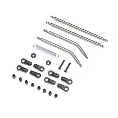 Front Upper/Lower Links Set, Titanium: AXP8 Front Upper/Lower Links Set, Titanium: AXP8
