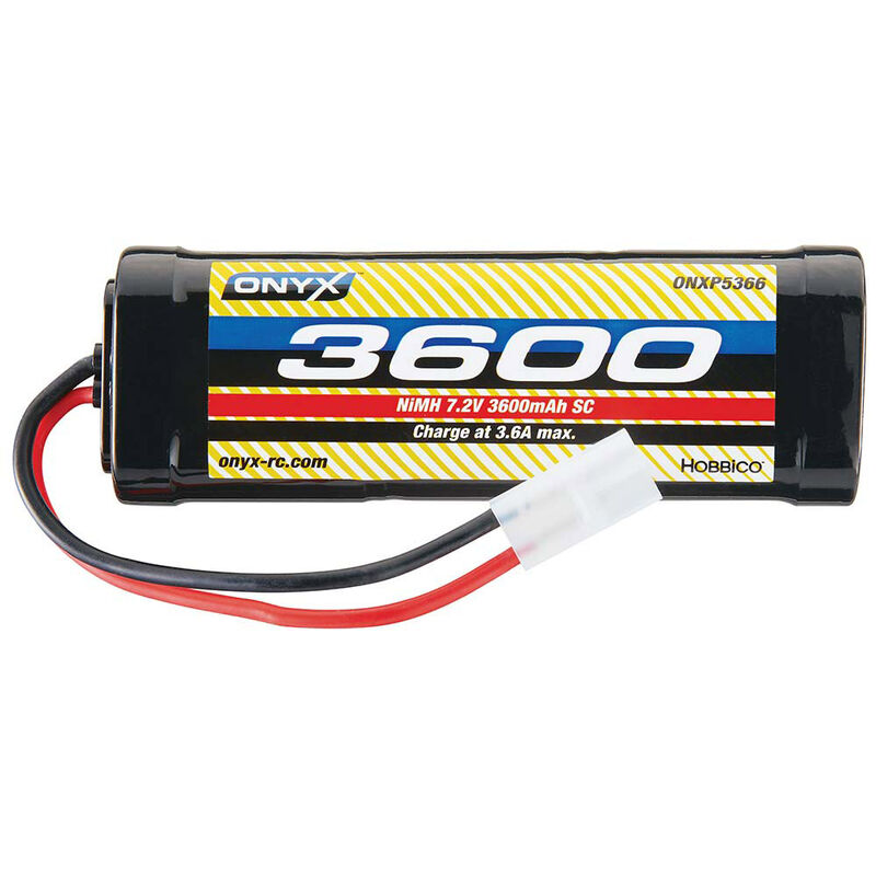 sub c lipo batteries 7.2V 3600mAh 6-Cell Sub-C Stick NiMH Battery: Tamiya Connector