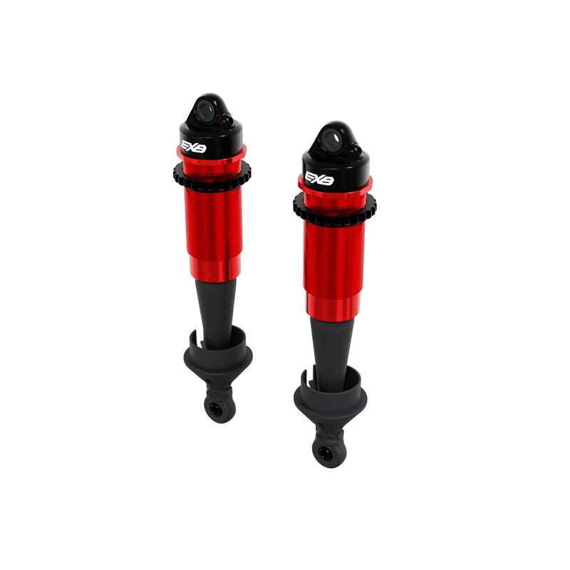 ARRMA EXB Shock Set Bore: 16mm, Length: TBCmm Piston: 8 x 1.3mm Oil TBC cst Emulsion Caps