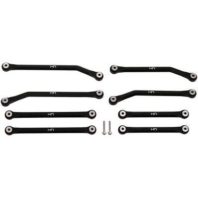 Aluminum High Clearance 4 Link Set for 5.26 (133.7mm) Wheelbase: SCX24 C10, JLU, Bronco Aluminum High Clearance 4 Link Set for 5.26 (133.7mm) Wheelbase: SCX24 C10, JLU, Bronco