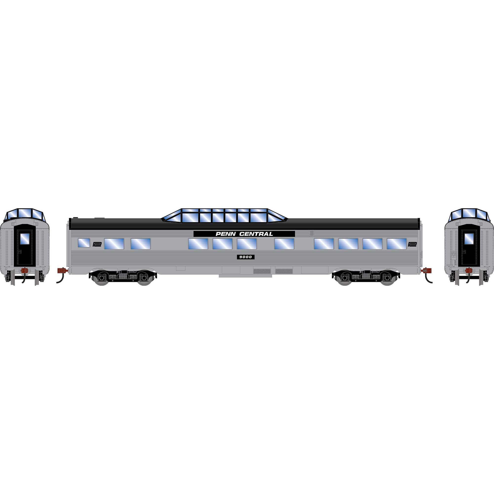 Roundhouse Roundhouse HO RND Streamline Dome Car, PC #9000