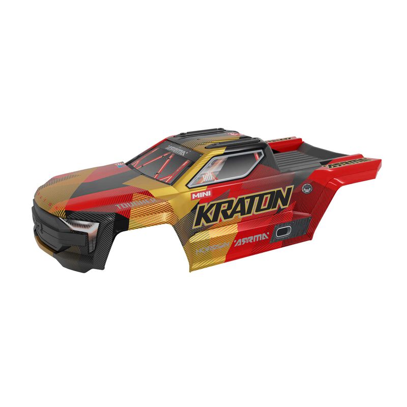ARRMA MINI KRATON Body, Gold/Red