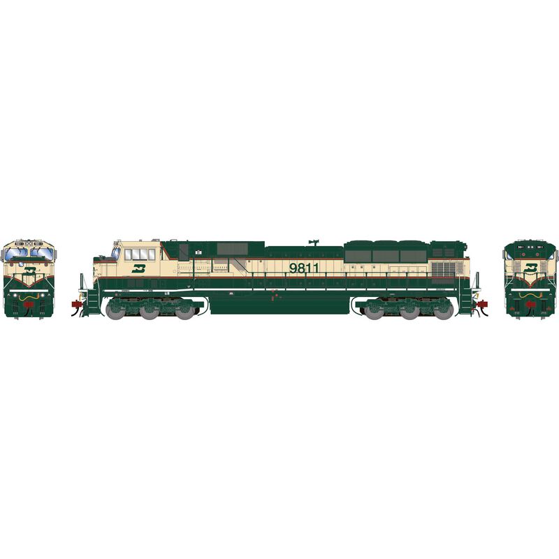 HO GEN SD80MAC Locomotive, Legendary Liveries BN #9811